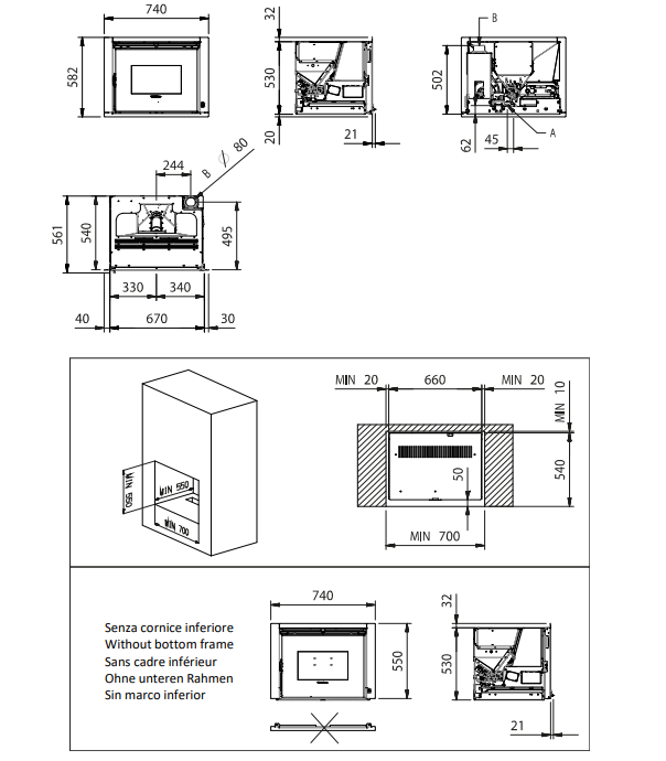 Image Extraflame Plaats Comfort P70 Air