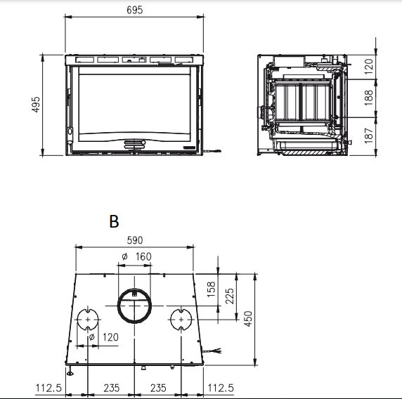 Image La Nordica Inserto 70 4.0 ventilato